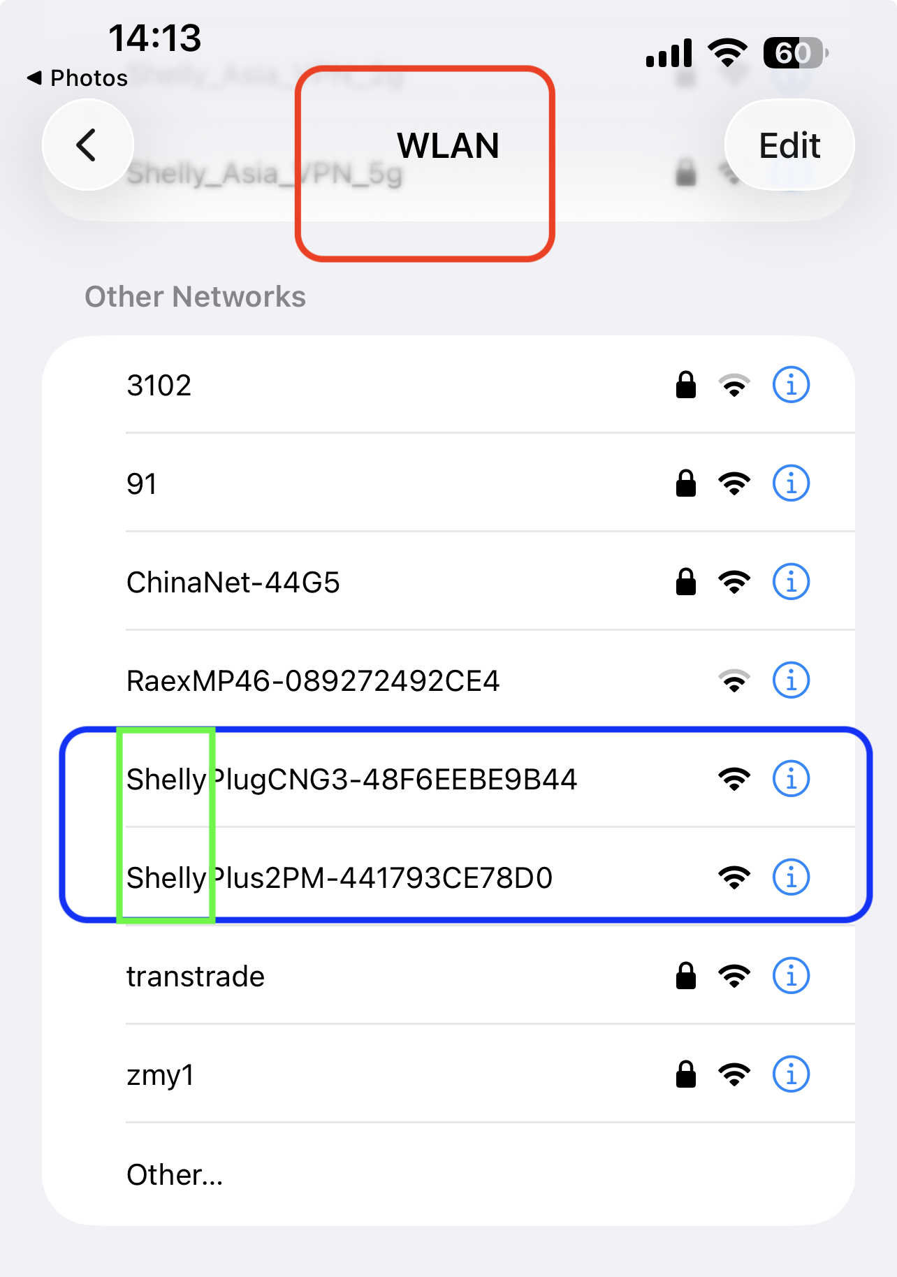 shelly 设备 Wi-Fi 热点